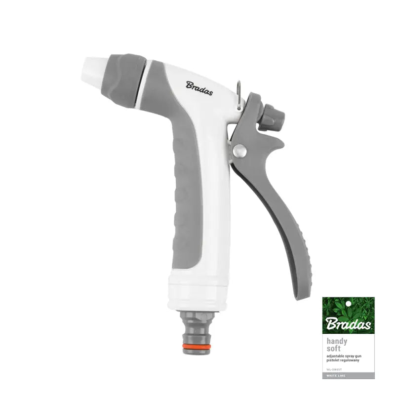 Bradas WHITE LINE Verstellbare Spritzpistole – Softgriff – 3-in-1 Bradas