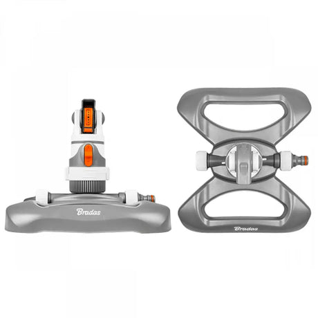 Bradas WHITE LINE Zahnradgetriebener Sprinkler mit 4 Sprühmuster und 350 m² Abdeckung.