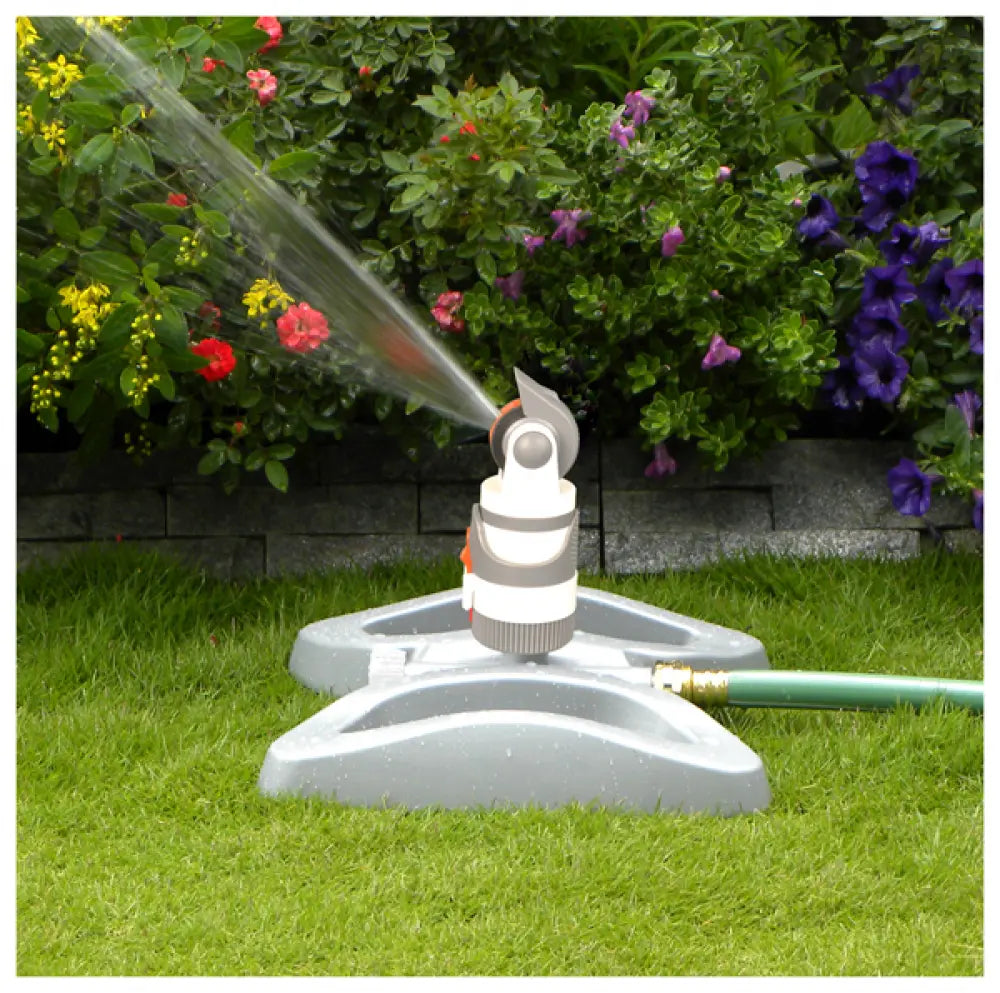 Bradas WHITE LINE zahnradgetriebener Sprinkler auf Standfuß – 4 Sprühmuster von Bradas