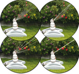 Bradas WHITE LINE zahnradgetriebener Sprinkler auf Standfuß – 4 Sprühmuster von Bradas