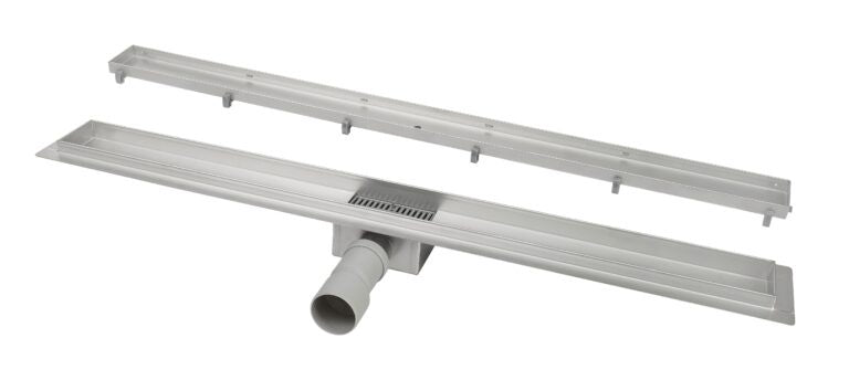 Inbouw douchegoot RVS 700 mm met tegelrooster