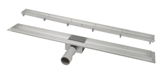 Inbouw douchegoot RVS 700 mm met tegelrooster