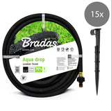 Bradas Bewässerungsschlauch - Perlschlauch 13 mm (1/2") inklusive Erdspieße 