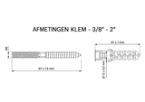Technische tekening klem en anker