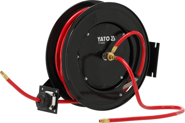 Yato Metall-Druckluftschlauchaufroller 20 Meter 3/8 Zoll