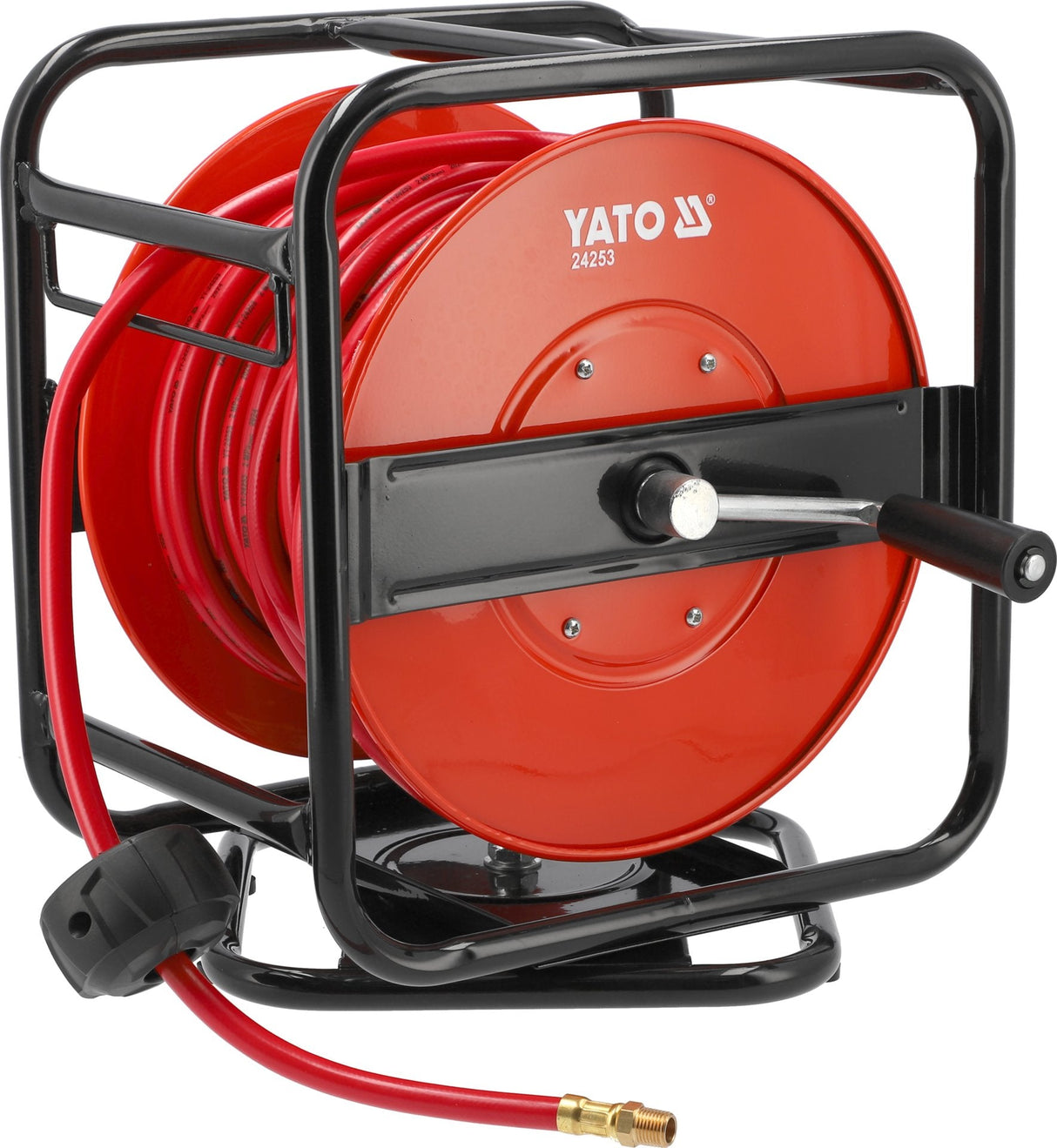 Yato Metallschlauchaufroller für Druckluft mit 8 mm PE-Schlauch