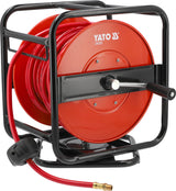 Yato Metallschlauchaufroller für Druckluft mit 8 mm PE-Schlauch