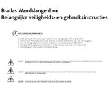 Bradas wandslangenbox instructies
