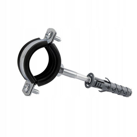 Diamond buisklem enkel met rubberinlage