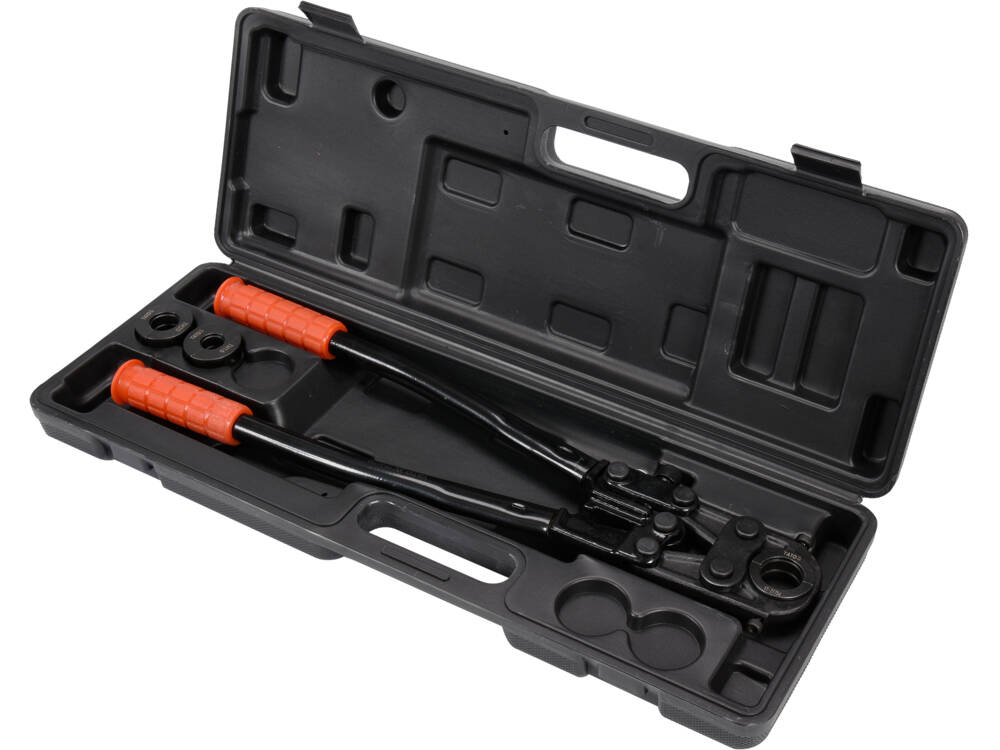 Professionelle Yato Presszange mit TH-Einsätzen (16, 20 und 26 mm)