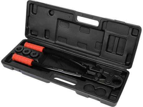 Professionelle Yato Handpresszange mit U-Matrizen 16, 20 und 25 mm